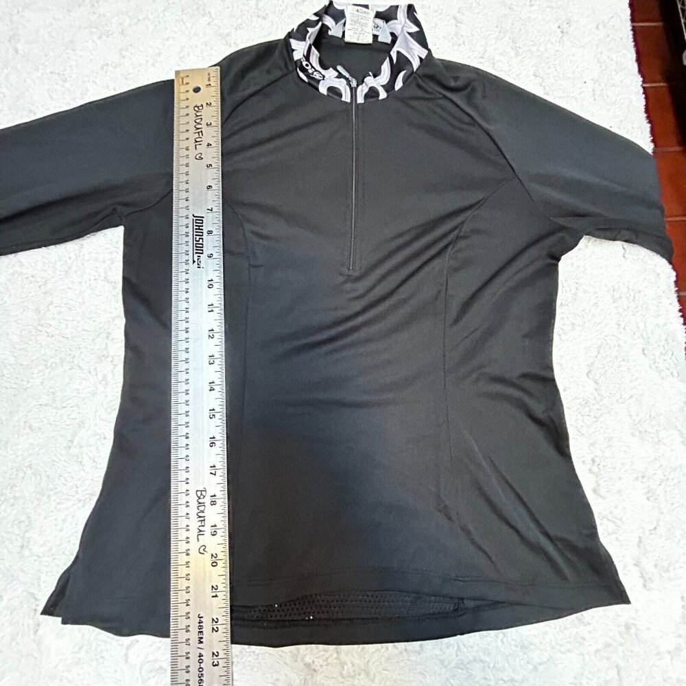 Sugoi Women's Cycling Jersey Shirt Medium Quarter Zip Black Long Sleeve Pullover - Picture 8 of 8